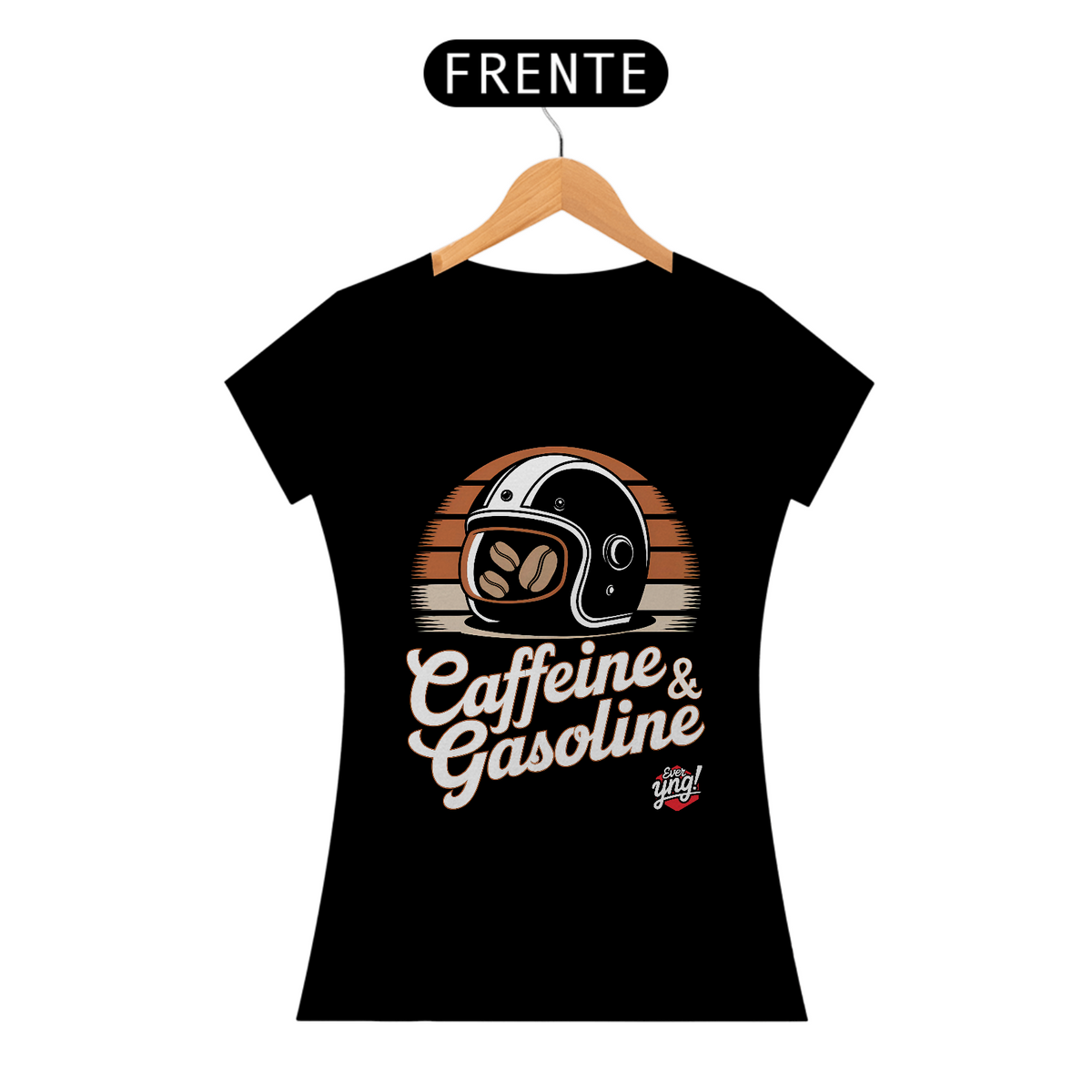 Nome do produto: Cafeína e Gasolina - Camiseta Feminina