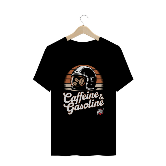 Cafeína e Gasolina - Camiseta Plus Size