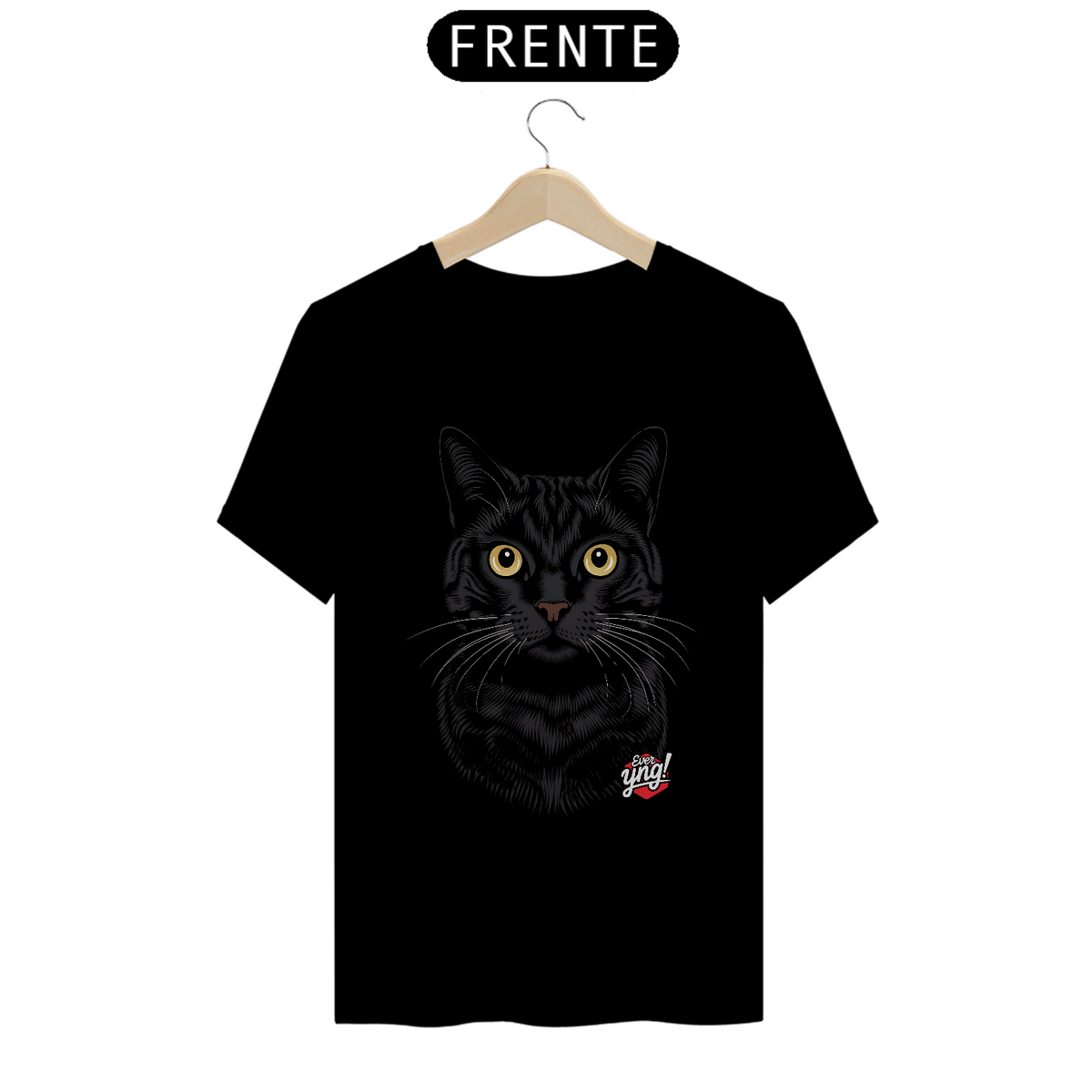 Nome do produto: Olhar Felino Intenso - Camiseta Unissex