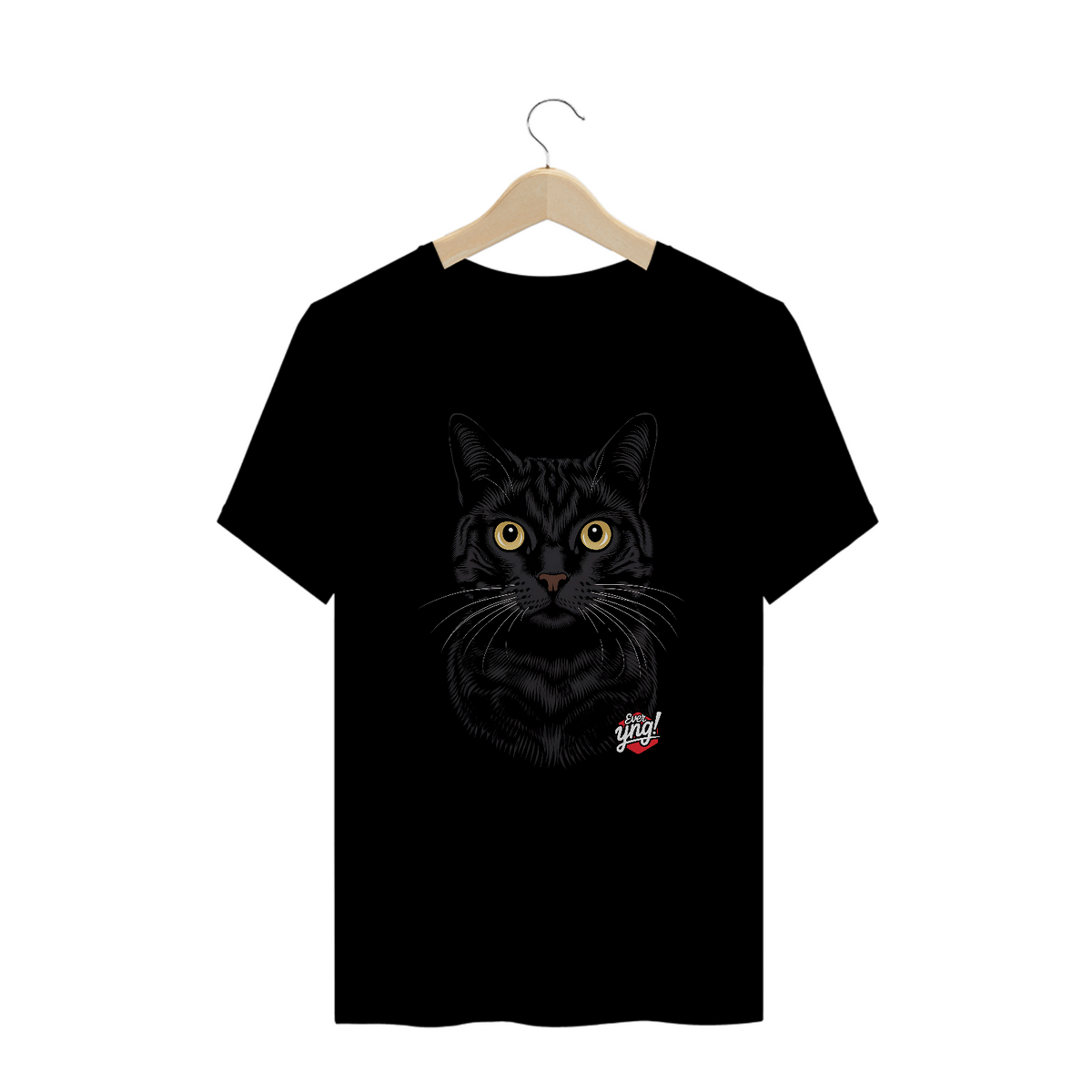 Nome do produto: Olhar Felino Intenso - Camiseta Plus Size