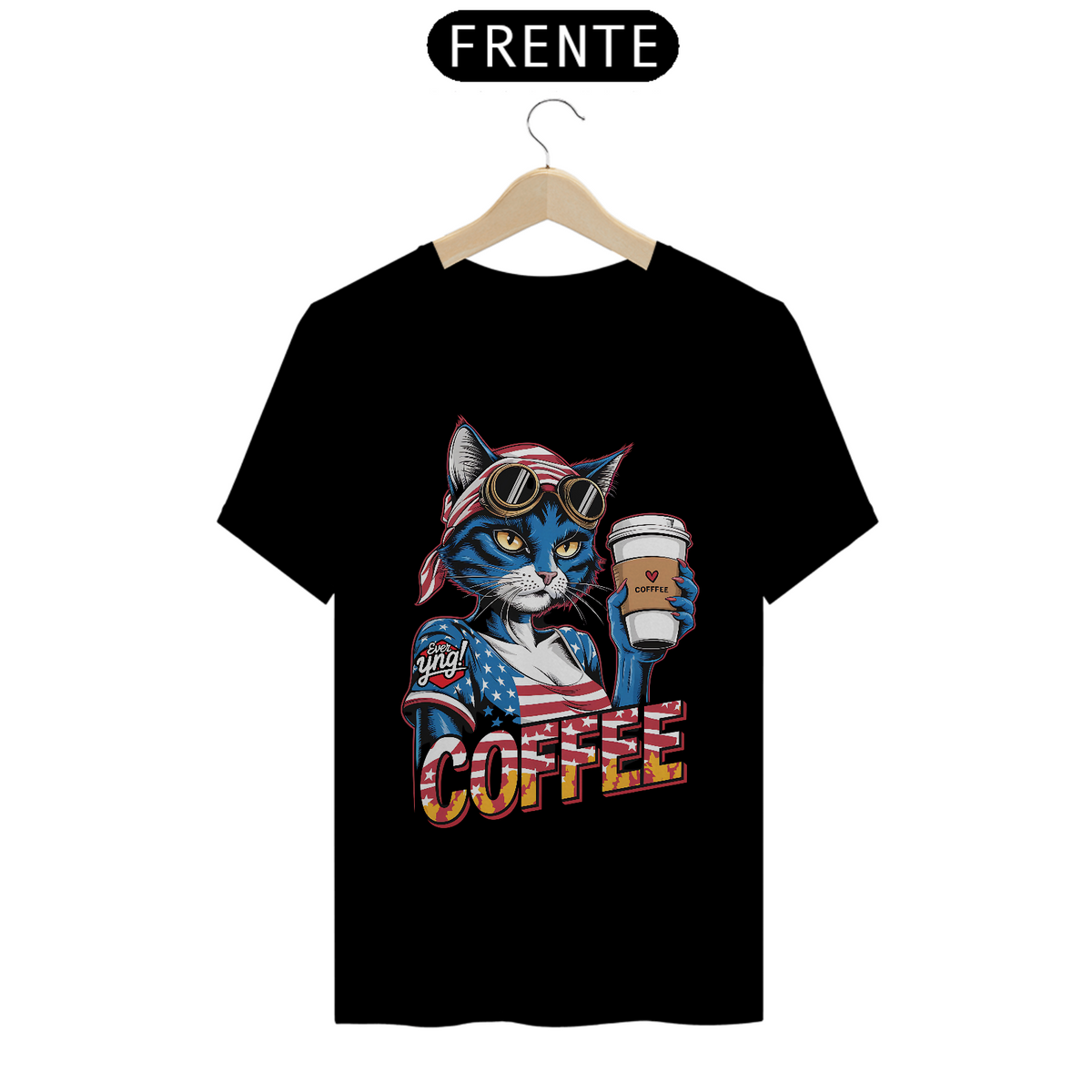 Nome do produto: Coffee Love: Espírito Americano - Camiseta Unissex