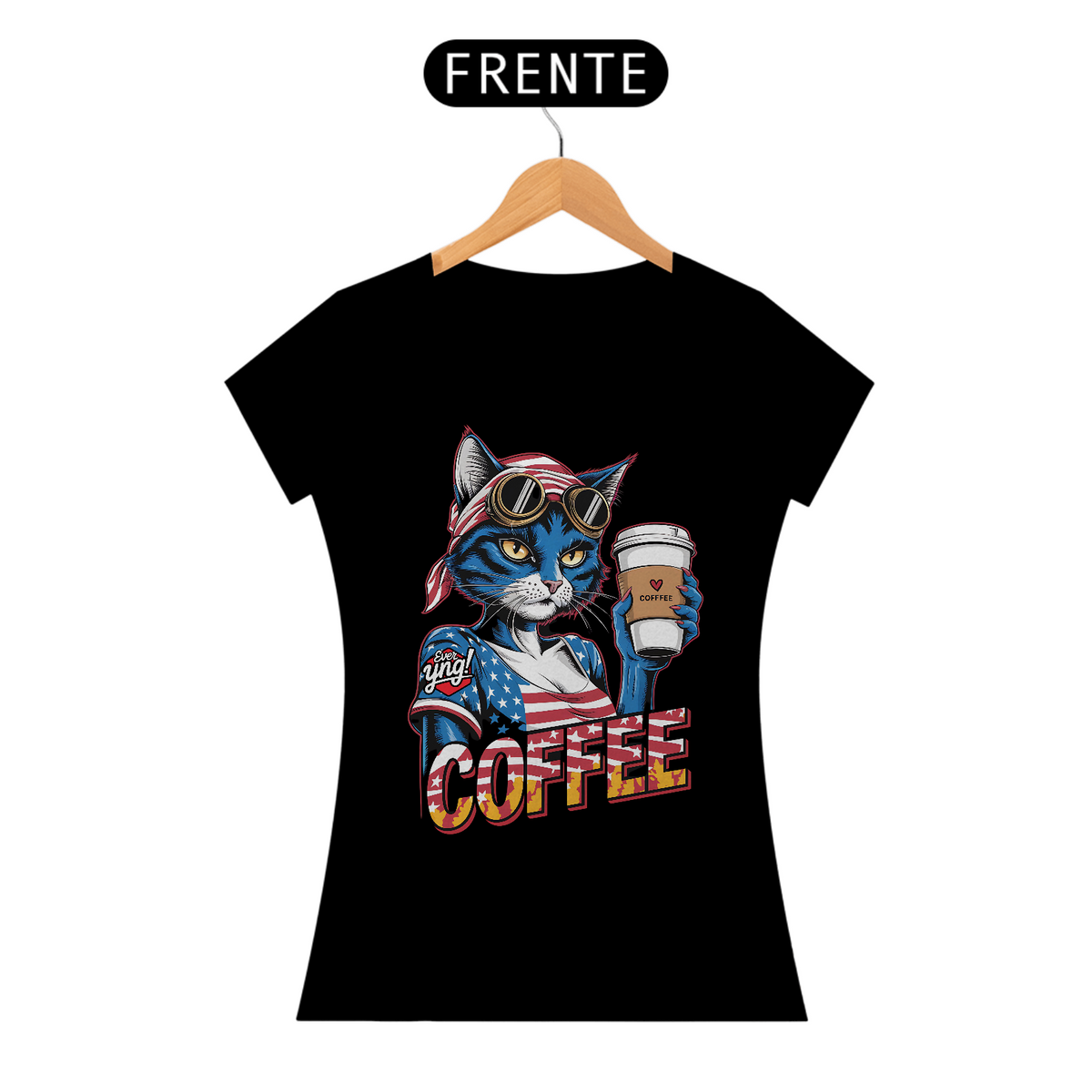 Nome do produto: Coffee Love: Espírito Americano - Camiseta Feminina