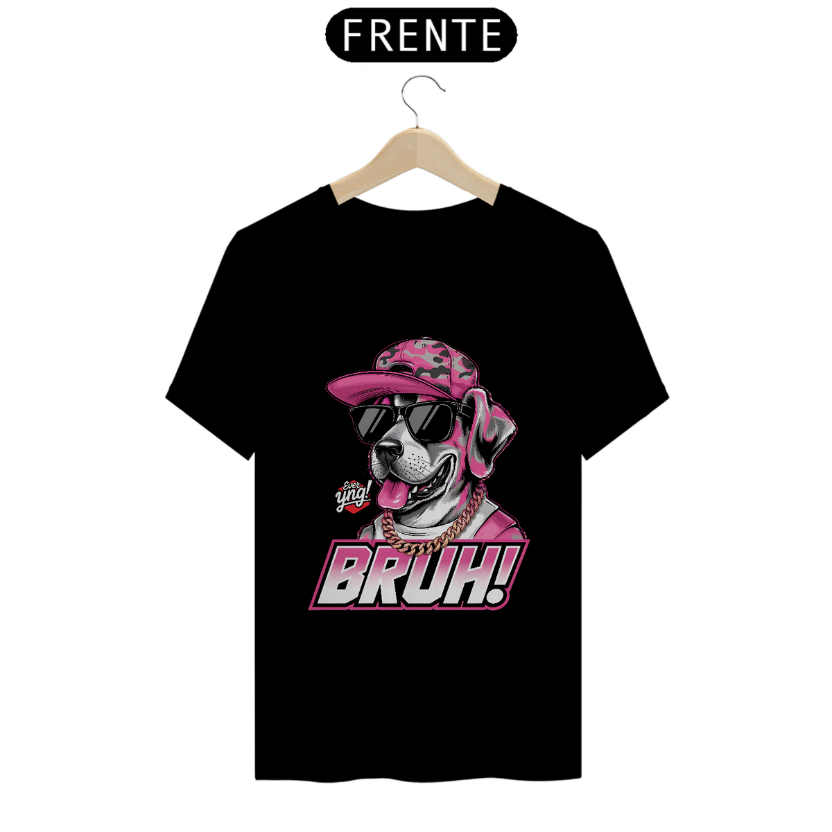 Nome do produto: Bruh! Cachorro Estiloso - Camiseta Unissex