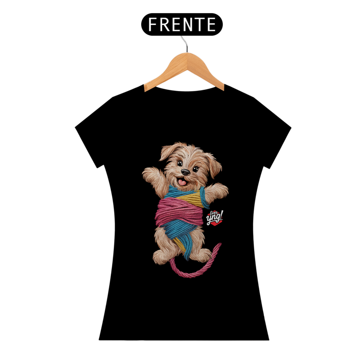 Nome do produto: Cachorrinho brincalhão - Camiseta Feminina