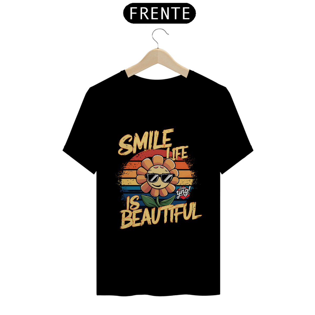 Nome do produto: Sorria para a vida - Camiseta Unissex