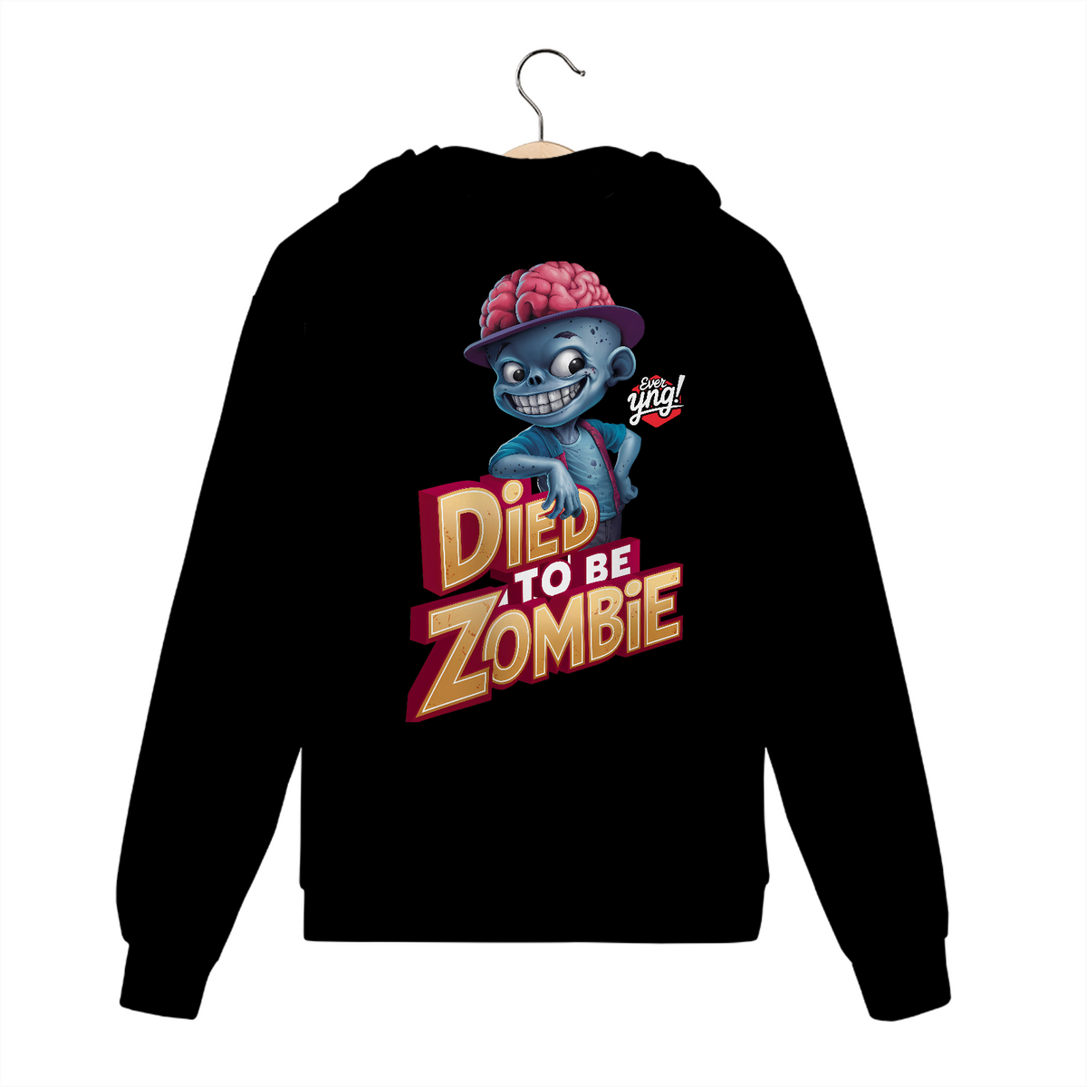 Nome do produto: Zumbi descolado - Moletom com Zíper