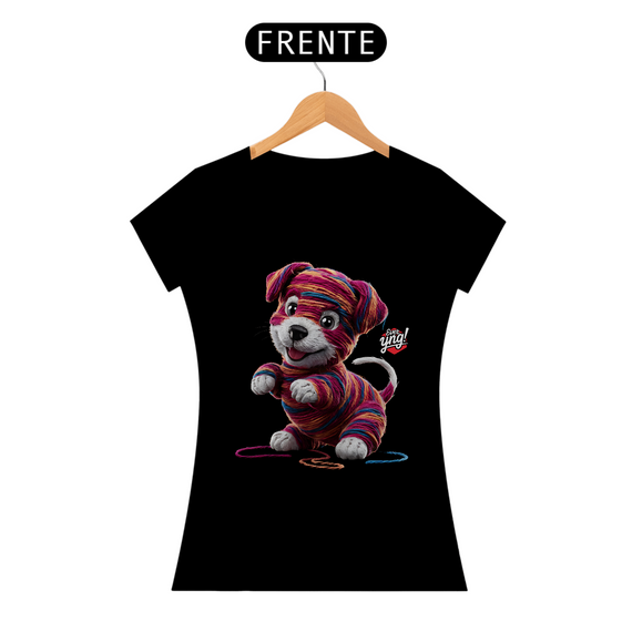 Cachorrinho artístico - Camiseta Feminina