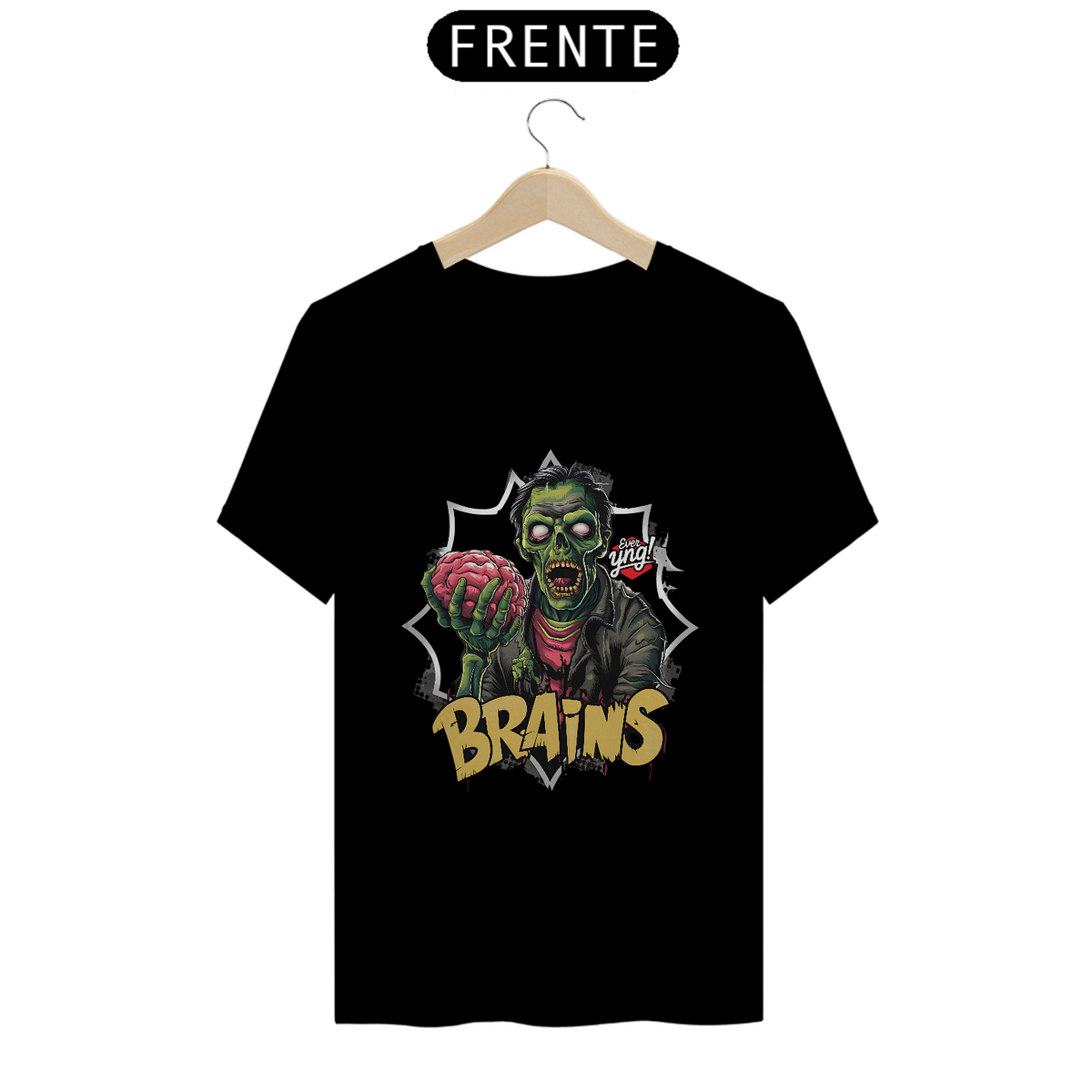 Nome do produto: O Zumbi dos Cérebros - Camiseta Unissex