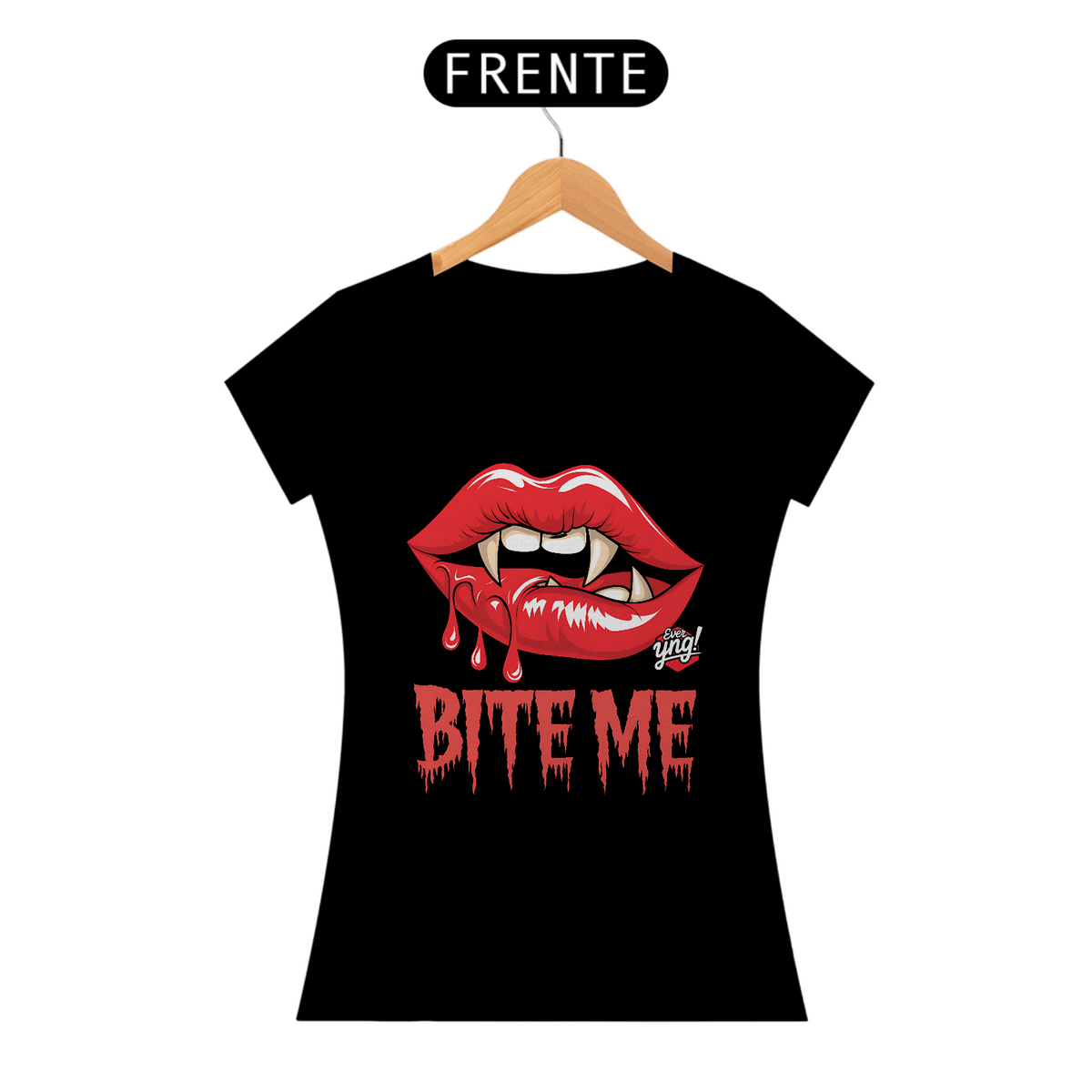 Nome do produto: Bite Me - Camiseta Feminina