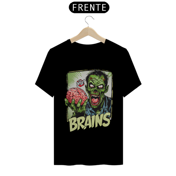 Zumbi Selvagem com Cérebro - Camiseta Unissex