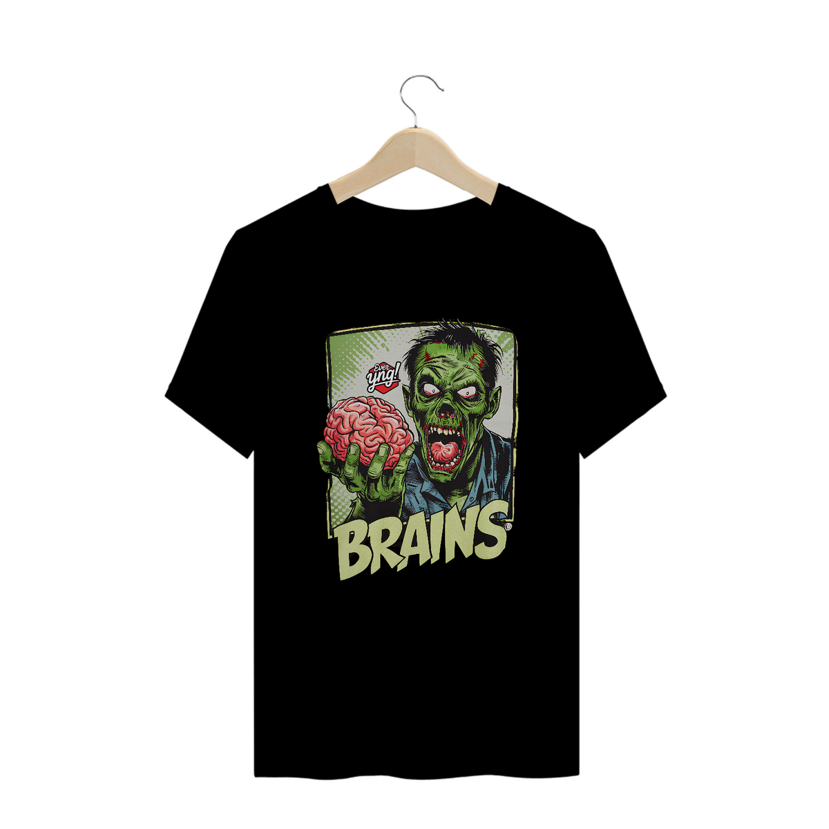 Nome do produto: Zumbi Selvagem com Cérebro - Camiseta Plus Size