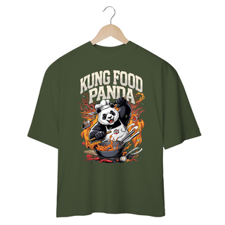 Nome do produtoKung Food Panda - Sátira Divertida e Descolada - Camiseta Plus Size