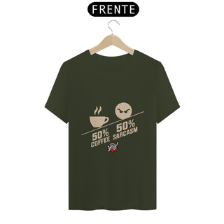 Nome do produtoMetade Café, Metade Sarcasmo - Camiseta