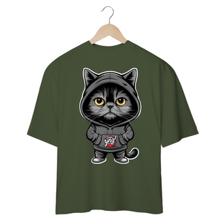 Nome do produtoO Gato Enigmático - Camiseta Plus Size