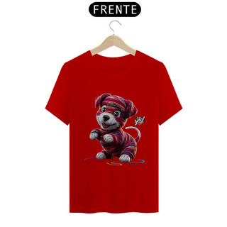 Nome do produtoCachorrinho artístico - Camiseta Unissex