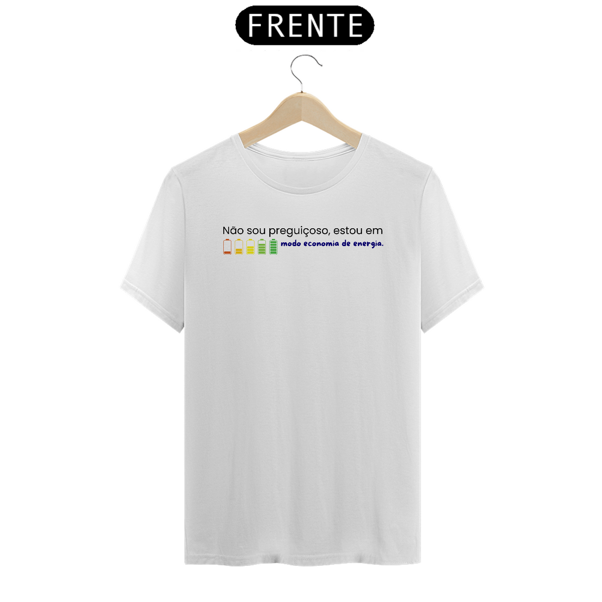 Nome do produto: Camiseta Modo Economia de Energia