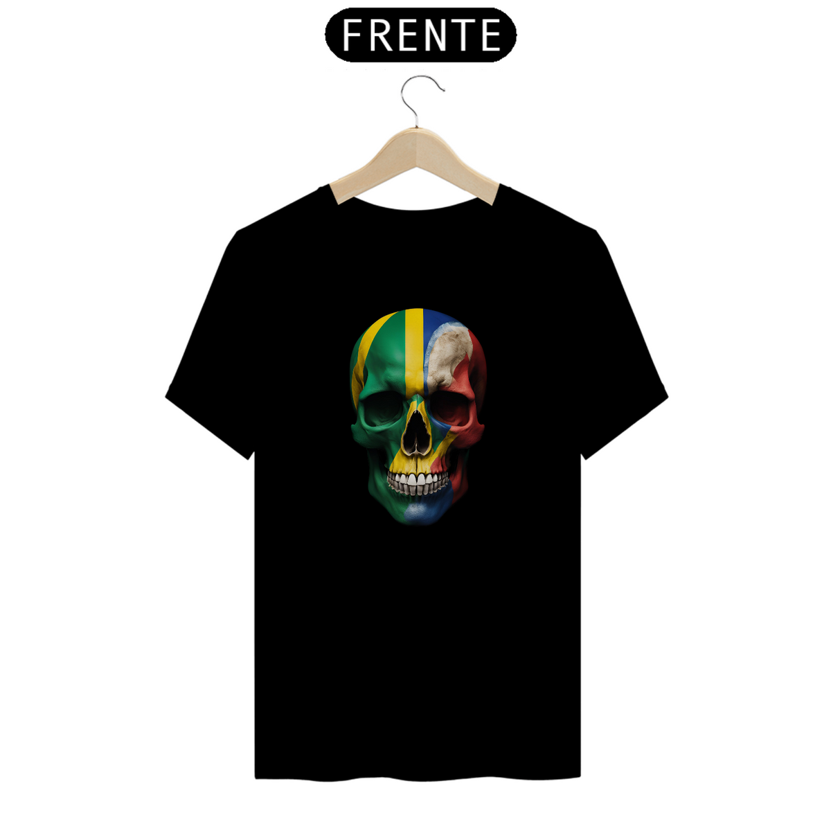 Nome do produto: Camiseta Caveira Brasil