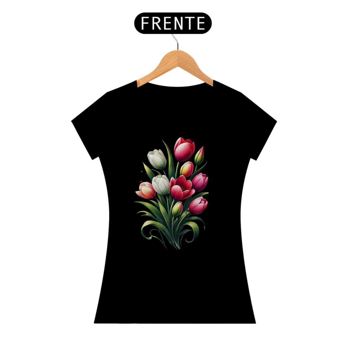 Nome do produto: Camiseta Tulipas