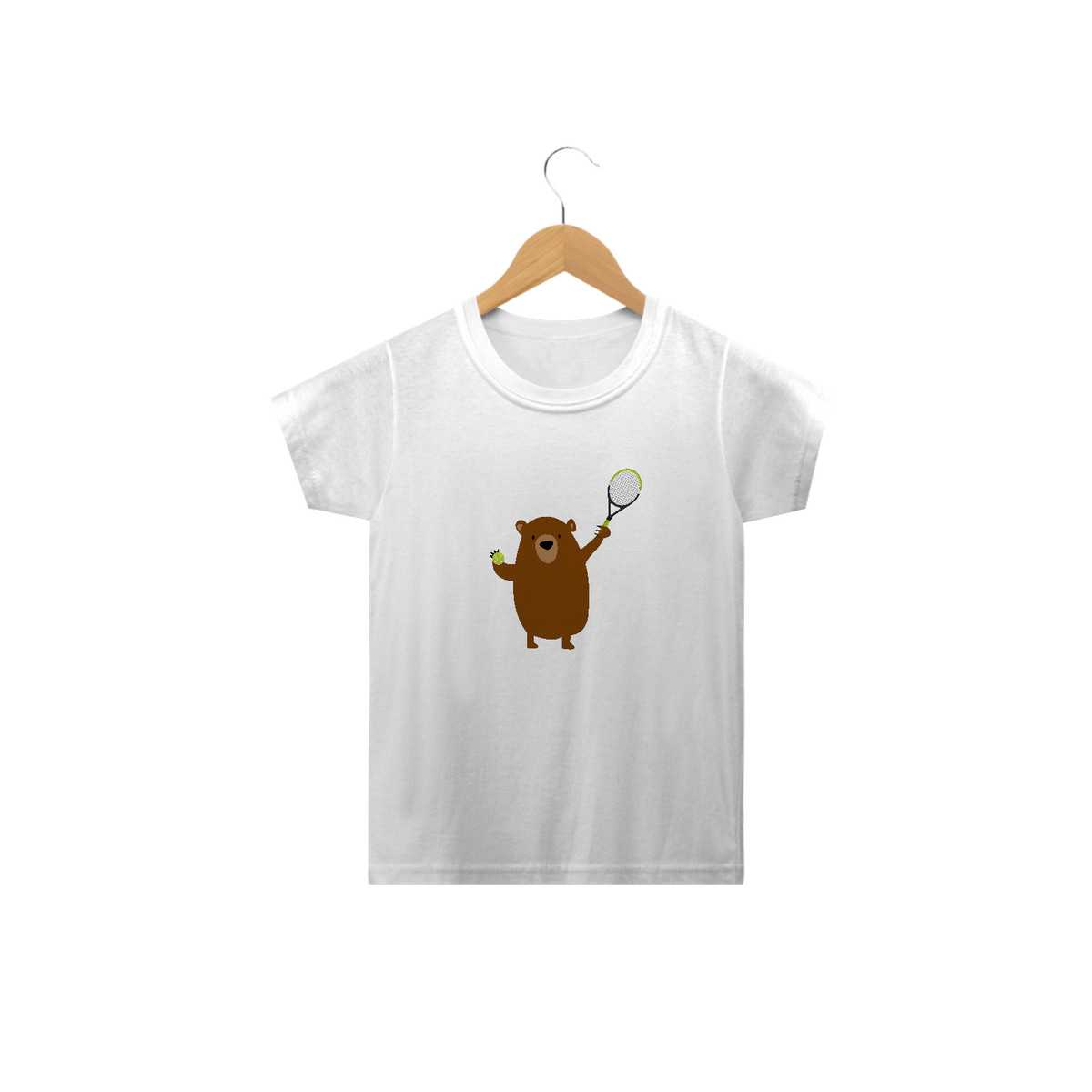 Nome do produto: Camiseta Urso tenista