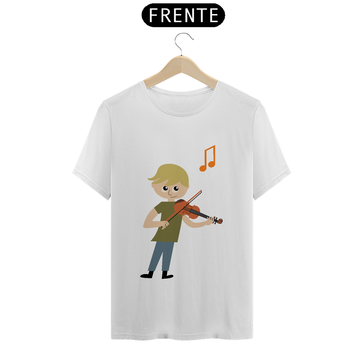 Nome do produto: Camiseta menino violino