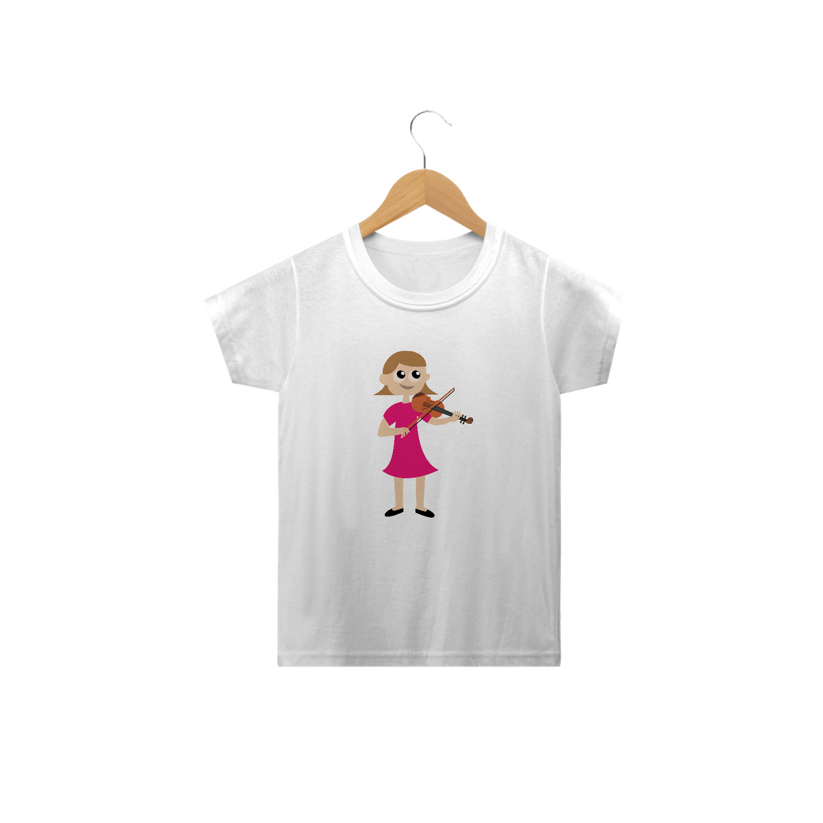 Nome do produto: Camiseta menina violino