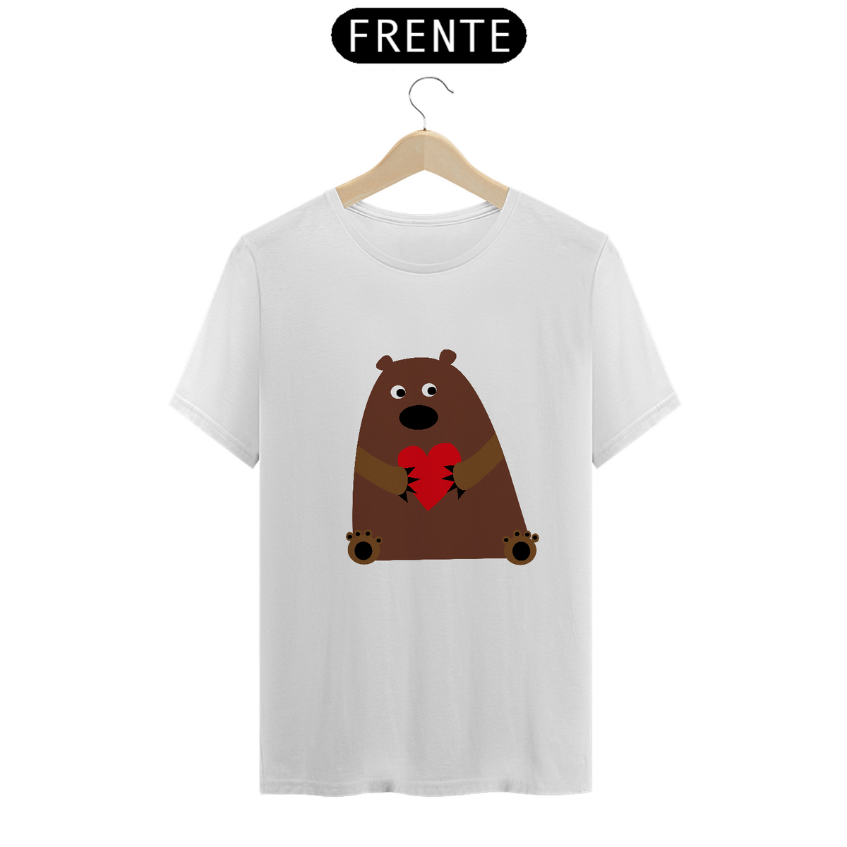 Nome do produto: Camiseta Urso apaixonado