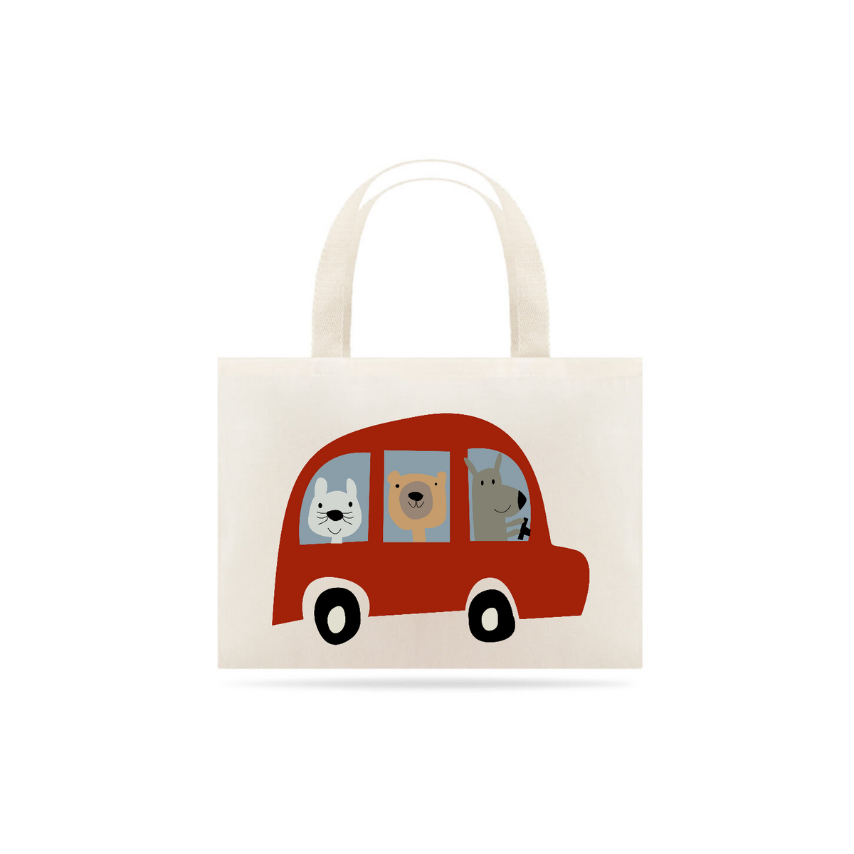 Nome do produto: Ecobag bichos no bus