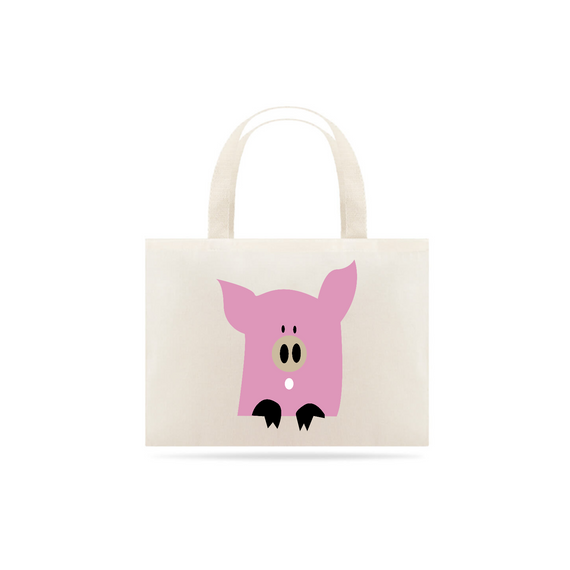 Ecobag pink pig