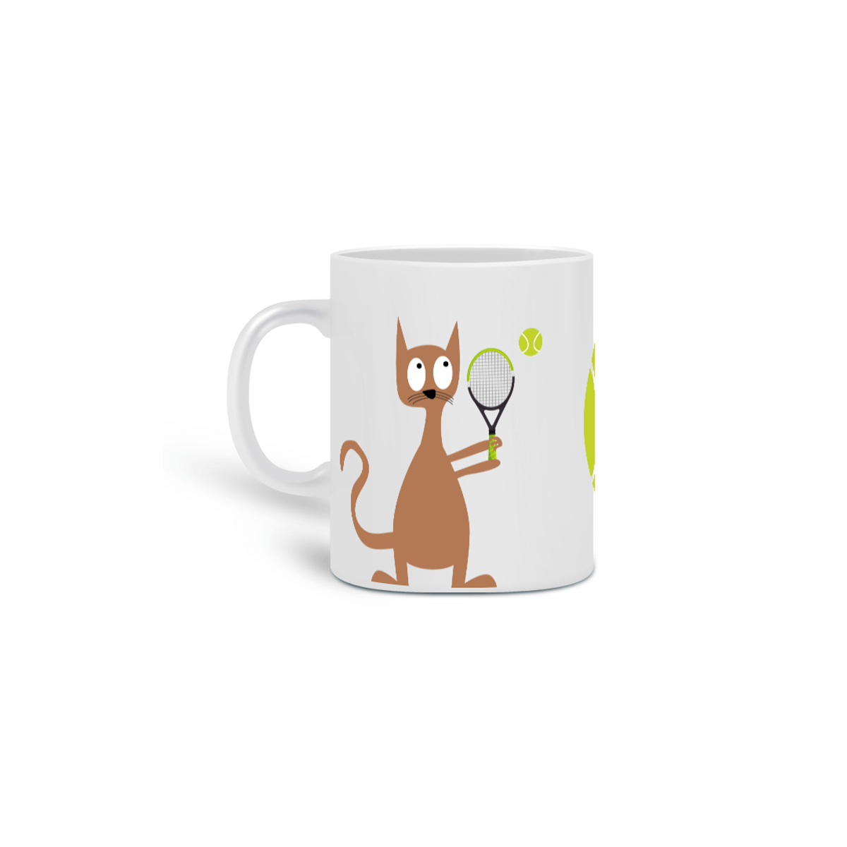 Nome do produto: Caneca Gato e urso tenis