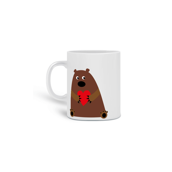 Caneca Urso apaixonado