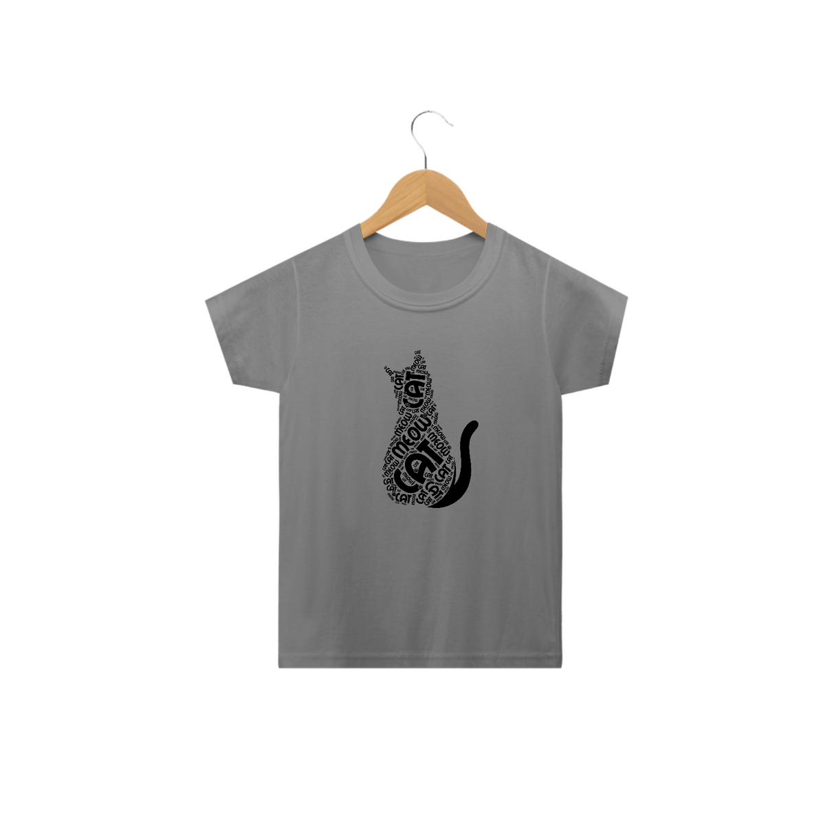 Nome do produto: Camiseta Classic Algodão Infantil - 2 a 14 Anos - Cat Meow 