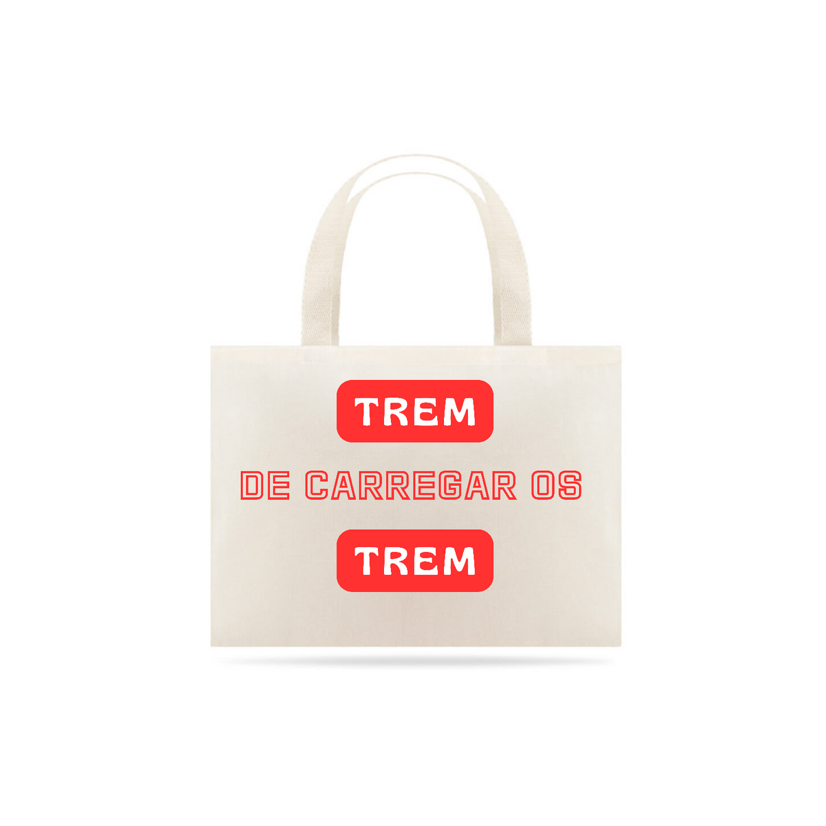 Nome do produto: Sacola Ecobag 46X35 Trem de Carregar os Trem