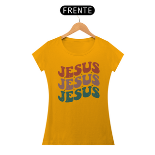 Nome do produtoCamiseta Baby Look Classic Algodão - Jesus