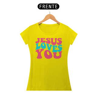 Nome do produtoCamiseta Baby Look Quality Algodão - Jesus Loves You