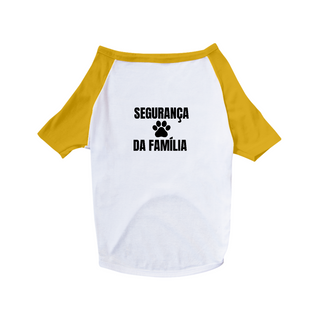 Nome do produtoCamisa Pet Dog - Segurança da Família - 100% Algodão - Estampa nas Costas