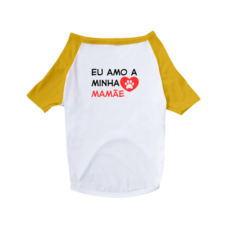 Nome do produtoCamisa Pet Dog - Eu Amo a Minha Família -  100% Algodão - Estampa nas Costas