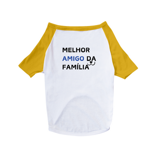 Nome do produtoCamisa Pet Dog - Melhor Amigo da Família - 100% Algodão - Estampa nas Costas