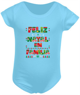 Nome do produtoBody Bebê 100% Algodão - Feliz Natal em Família 