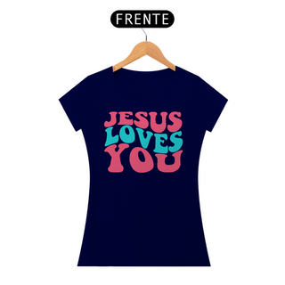 Nome do produtoCamiseta Baby Look Quality Algodão - Jesus Loves You