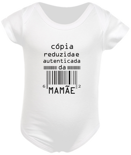 Nome do produtoBody Bebê 100% Algodão - Cópia Reduzida e Autenticada da Mamãe