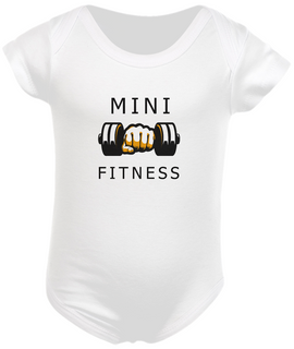 Body Bebê 100% Algodão - Mini Fitness