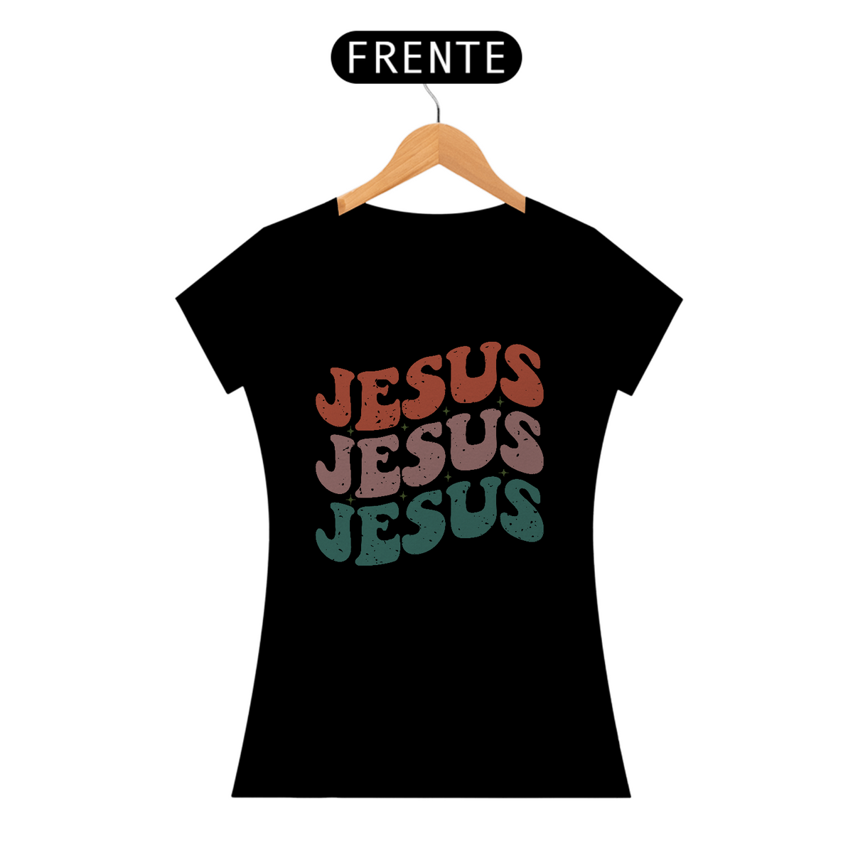 Nome do produto: Camiseta Baby Look Quality Algodão - Jesus