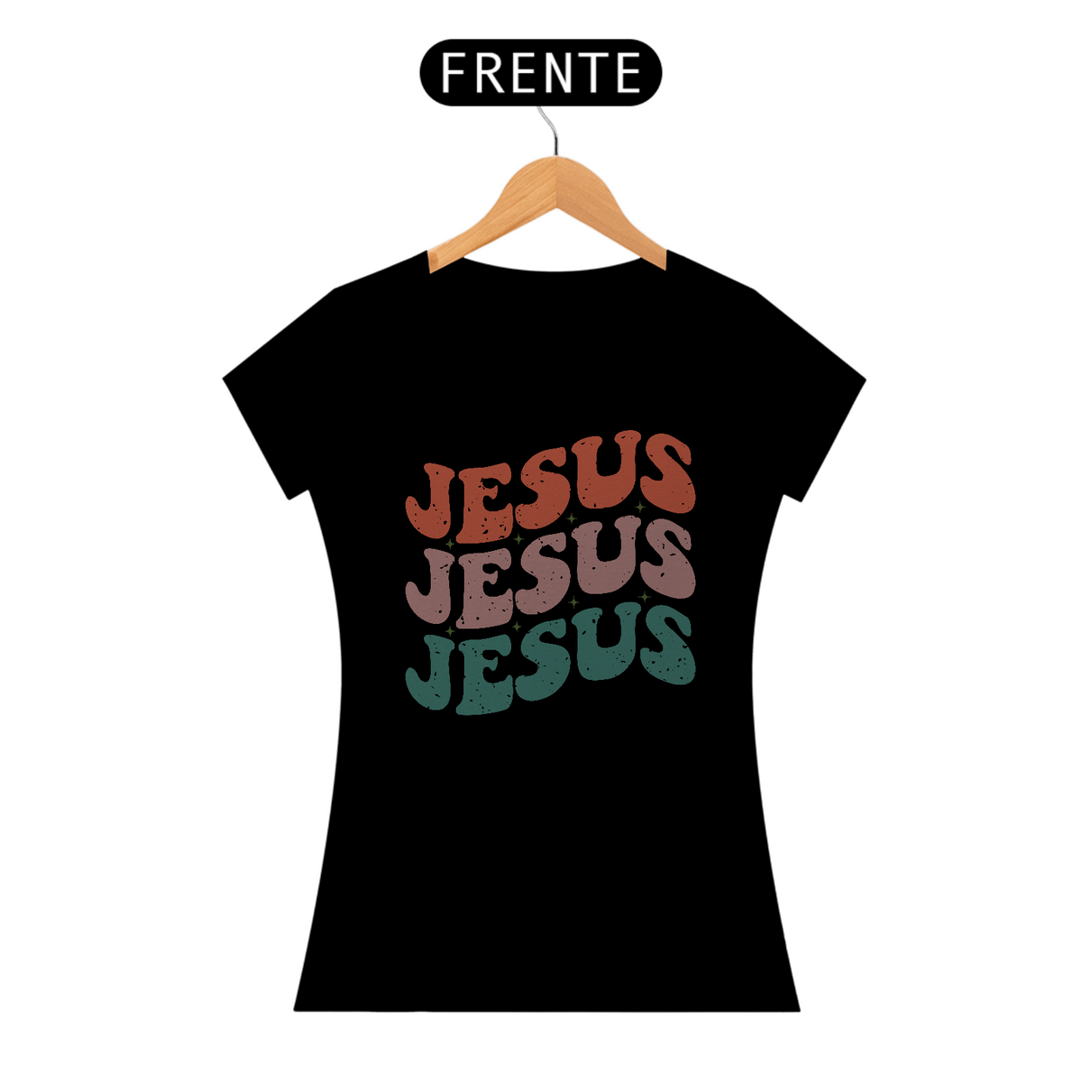 Nome do produto: Camiseta Baby Look Classic Algodão - Jesus