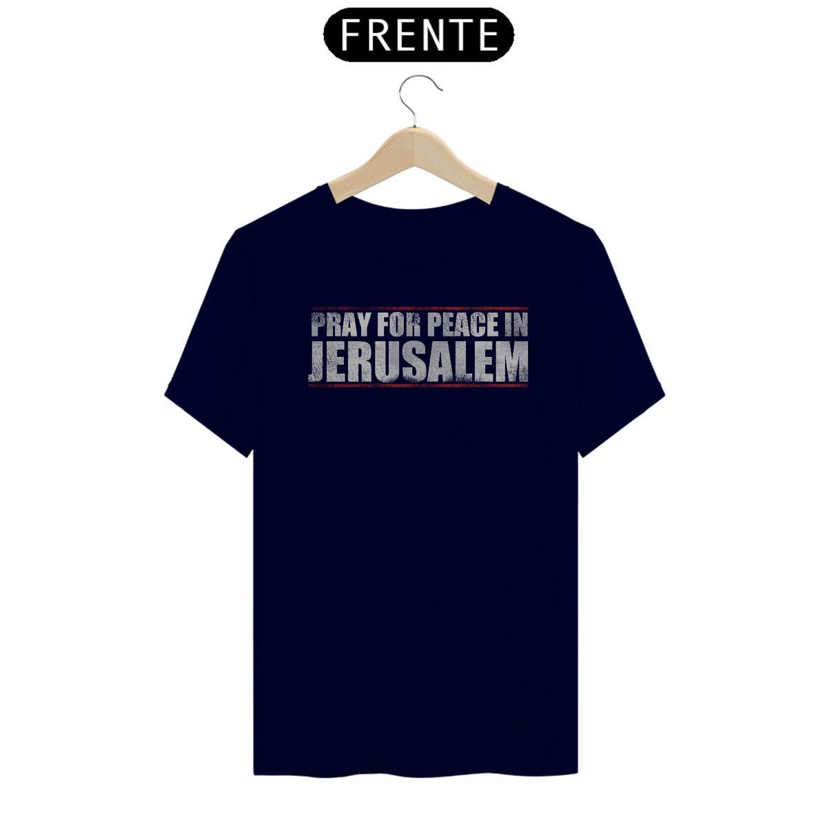 Nome do produto: Camiseta Pray for peace in Jerusalem