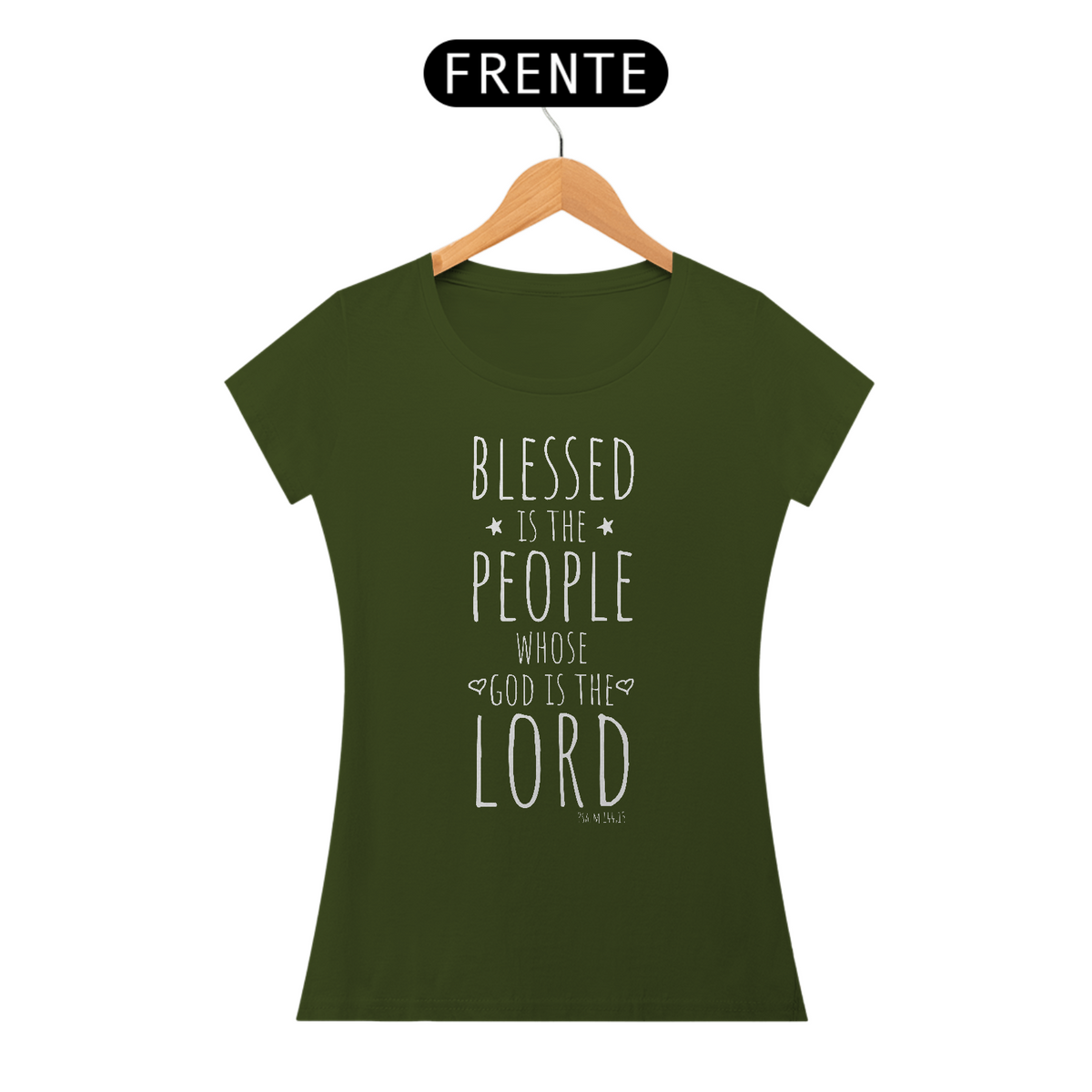 Nome do produto: Babylook Blessed is the people (verde)