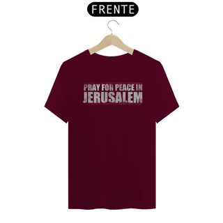 Nome do produtoCamiseta Pray for peace in Jerusalem