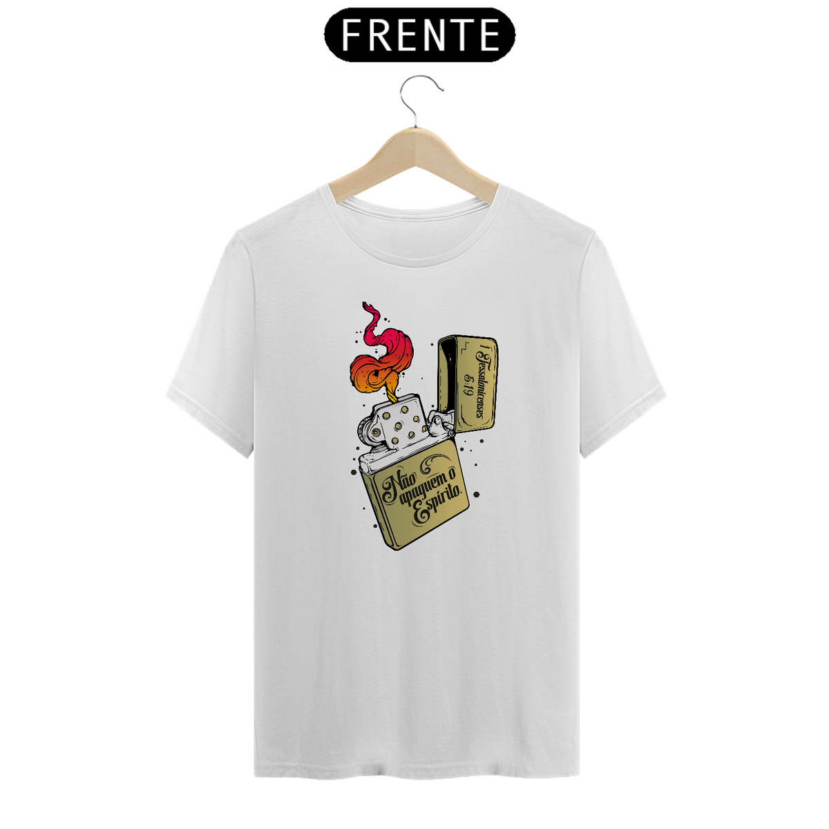 Nome do produto: Camiseta Cristã, Fogo do Espírito