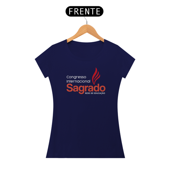 CAMISETA FEMININA SAGRADO AZUL