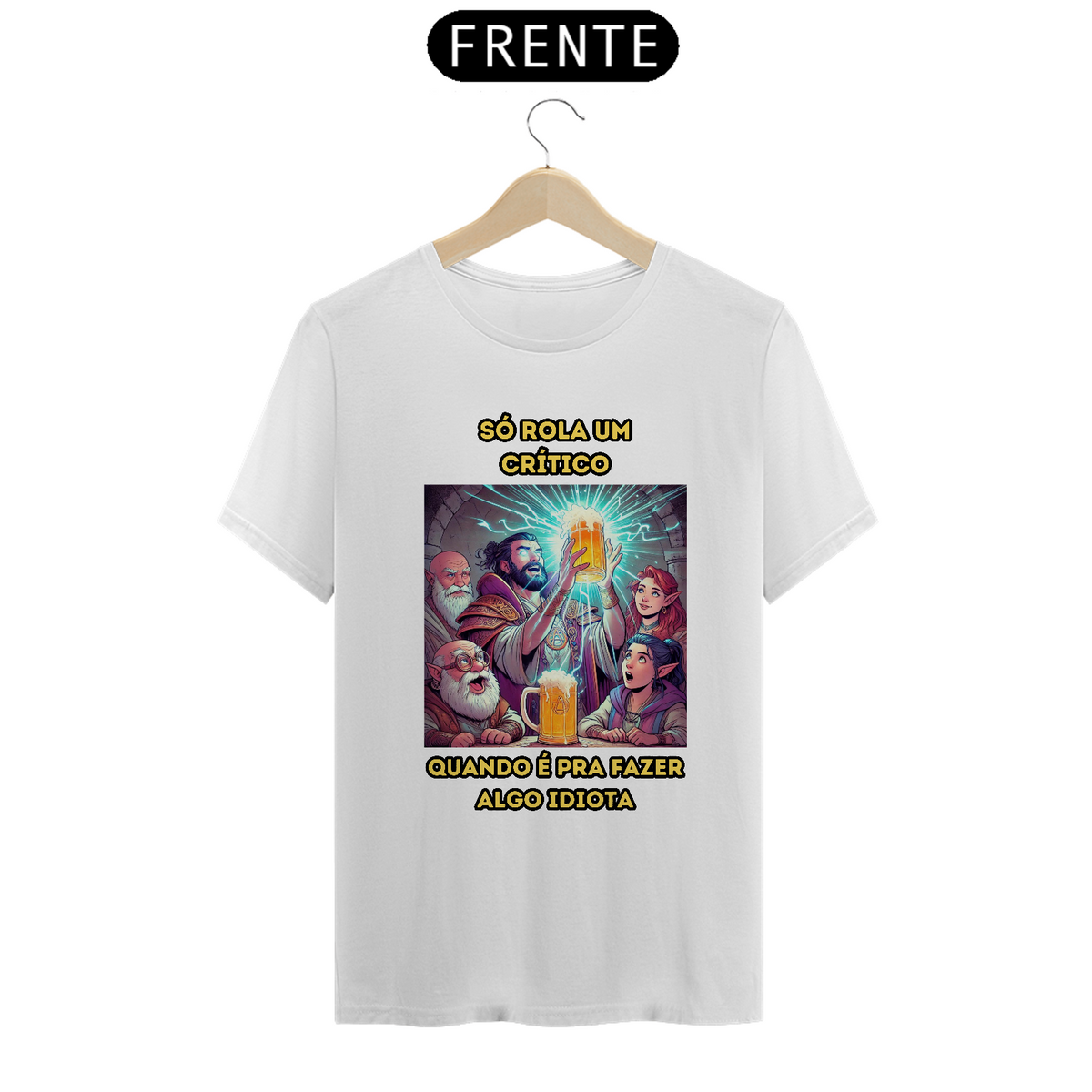 Nome do produto: T-Shirt Classic RPG cômica