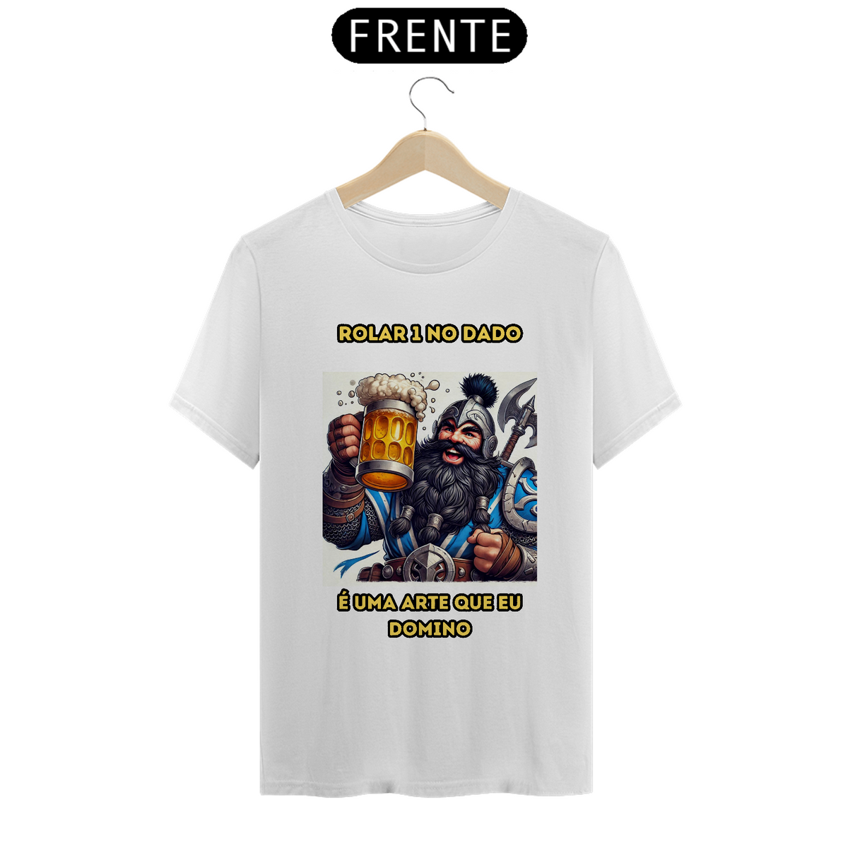 Nome do produto: T-Shirt Classic RPG cômica